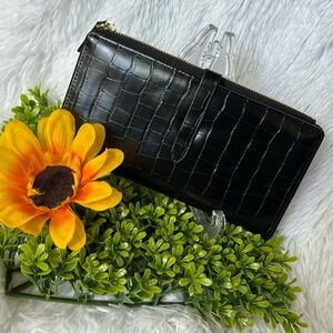 Croc Print Wallet